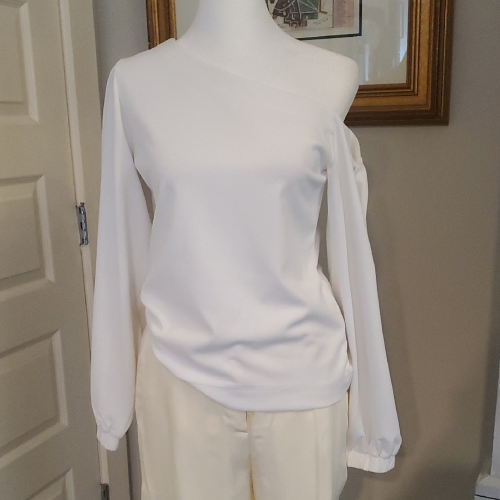 Banana Republic White XS Petite Top